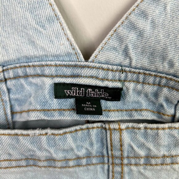Wild Fable lightwash dress overalls size medium - Picture 5 of 9